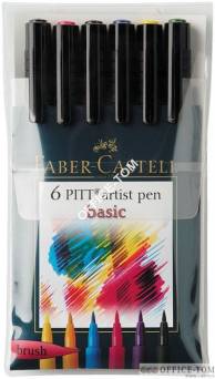 Pitt Artist Pen Basic Etui 6 Szt. FABER-CASTELL