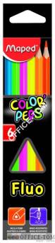 Kredki trójkątne fluorescencyjne Colorpeps fluo 6 kolorów