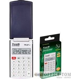 Kalkulator kieszonkowy TOOR TR-225  12-pozycyjny z klapką