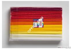 Bibuła marszczona 25x200cm, MIX kolory ciepłe, 10 rolek, 8 kol HA 3640 2521-MIX2 Happy Color