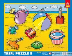 Puzzle Nad morzem - Puzzle Ramkowe 8 elementów TREFL 31049