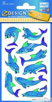 Naklejki Z-Design na błyszczącym papierze - delfiny