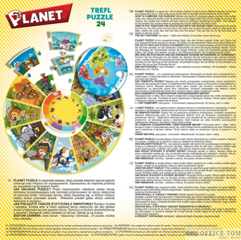 Puzzle Planet - Puzzle Edukacyjne 24 elementy TREFL 39055