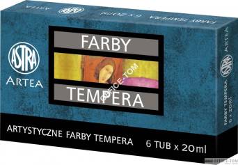 Farby tempera 6 kol.A\'20 tuba
