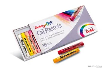 Kredki pastele olejne Pentel 16 kolorów PHN16