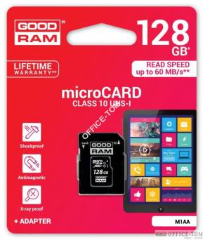 Pamięć MicroSD SDHC GOODRAM 128GB Class 10 UHS I + adapter