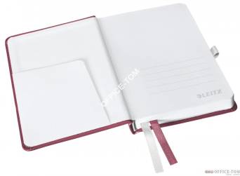 Notatnik w twardej oprawie Leitz Style A6 kratka, Rubinowa czerwień
