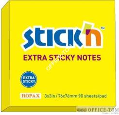 Notes samoprzylepne  Extra Sticky 76X76mm Żółte Neon/90  kartek