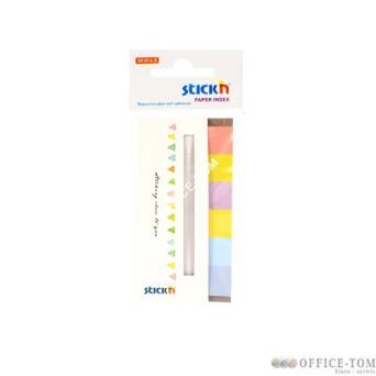 Zakładki indeksujące papierowe 45x15 mm 6 kolorów neonowych CANDY 180 kartek Stick\'n