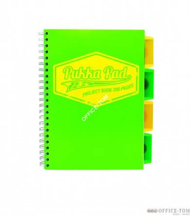 Project Book Neon B5 kratka Zielony PUKKA