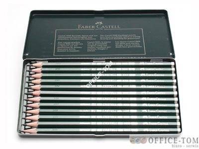 Ołówek Castell 9000 Art komplet Metal 12 szt. FABER-CASTELL