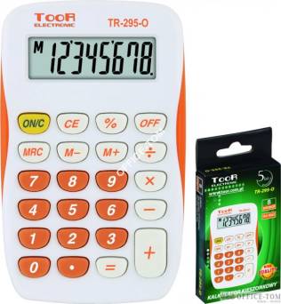 Kalkulator TOOR TR-295- 8 pozycyjny kieszonkowy