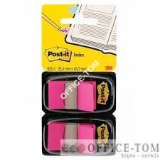 Zakładki indeksujące Post-it® 680-BP2EU, jaskrawo różowe, 2 x 50sztuk, 25mm x 43mm 3M