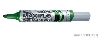 Marker suchościeralny PENTEL MAXIFLO(z tłoczkiem),okrągła końc.,dł.linii 1000 m Zielony
