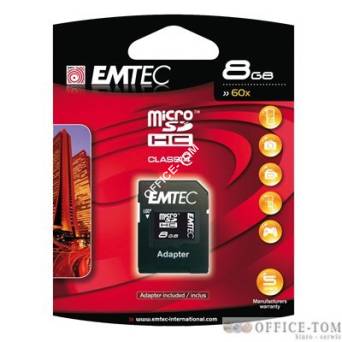 Karta pamięci EMTEC micro SDHC 8GBHC Class 4