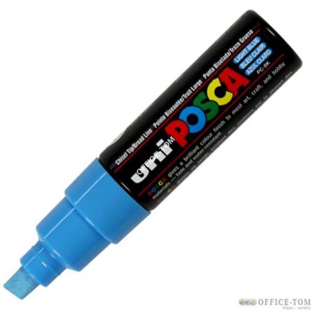 Marker z farbą plakatową Posca PC-8K, jasnoniebieski, Uni