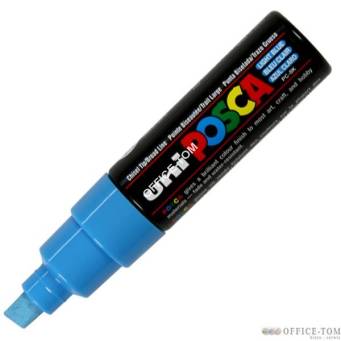 Marker z farbą plakatową Posca PC-8K, jasnoniebieski, Uni