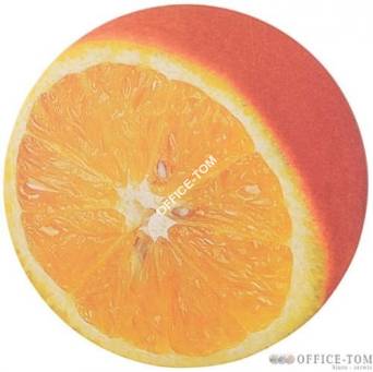Podkładka pod mysz FELLOWES twarda okrągła, pomarańcza