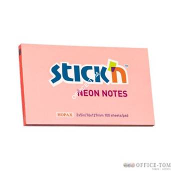 Notes Samoprzylepny 127mm x76mm Różowy Neonowy (12) 21170 Stick\'n