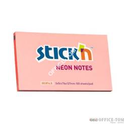 Notes Samoprzylepny 127mm x76mm Różowy Neonowy (12) 21170 Stick\'n