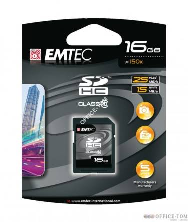 Karta pamięci EMTEC SDHC 16GBHC Class 10