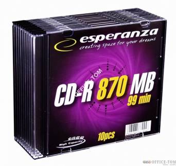 CD-R ESPERANZA 99 Min / 870 MB Slim 1szt