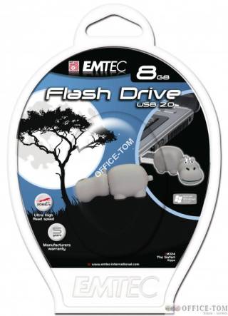 Pamięć USB EMTEC 8GB USB 2,0 hihopotam EKMMD8GM324