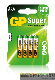 Bateria alkaliczna GP Super; AAA / LR03; 1.5V GPPCA24AS013