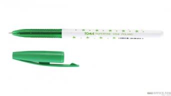 Długopis SUPERFINE w gwiazdki - zielony TOMA