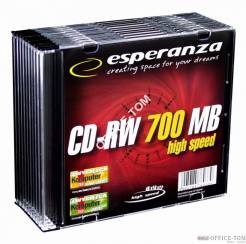 CD-RW ESPERANZA x12 - Slim 1szt