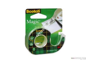 890 (8-1975) Taśma samoprzylepna Scotch® Magic™, matowa, na podajniku, 19mmx7.6m