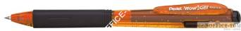Długopis żelowy WOW BK437CR/F pomarańczowy pstrykany gumowy uchwyt PENTEL