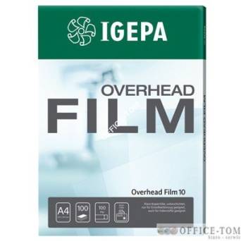 Folia IGEPA Overhead Film 130 - Przezroczysta, dwustr. antystatycznie powlekana