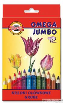 Kredki Omega Jumbo 3372-12 kolorów KOH-I-NOOR