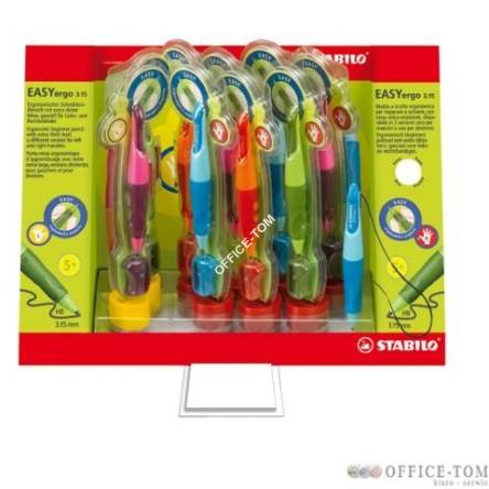 Ołówek automatyczny Stabilo Easy Ergo 3,15 mm, mix 4 kolorów Mini-display, 9 szt