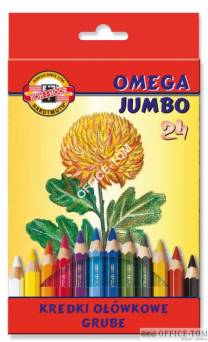 Kredki Omega Jumbo 3374-24kol KOH-I-NOOR