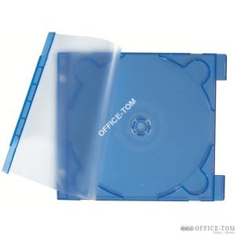 Etui na CD/DVD LEITZ, gr. 2,9 mm, przezroczysty -niebieski (10)