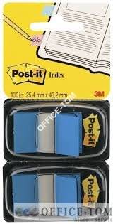 Zakładki indeksujące Post-it® 680-B2EU , niebieskie, 2 x 50sztuk, 25mm x 43mm 3M