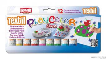 Farby w sztyfcie Playcolor textil one 12 kolorów