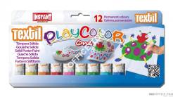 Farby w sztyfcie Playcolor textil one 12 kolorów