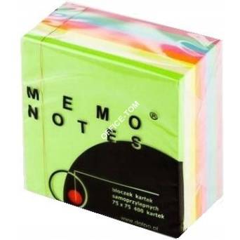 Kostka MEMO 75*75/400kartek pastel DALPO 4 kolorów mix