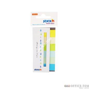 Zakładki indeksujące papierowe 45x15 mm 6 kolorów neonowych SUMMER 180 kartek Stick\'n
