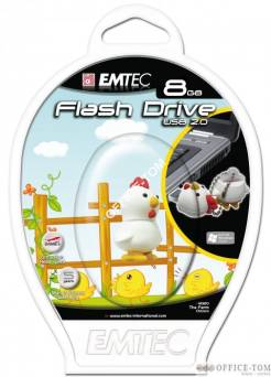 Pamięć USB EMTEC 8GB USB 2,0 kurczak EKMMD8GM320