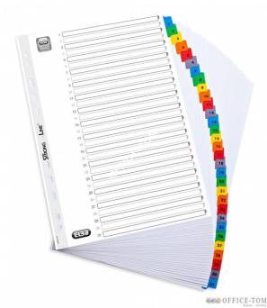 Przekładki kartonowe A4 MYLAR Z kolorowymi indeksami numerycznymi 1-31 ELBA