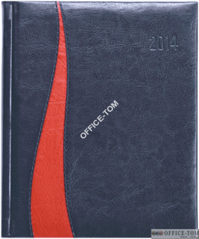 Kalendarz A4 książkowy PLUS ok.19-U1 granatowy wstawka czerwona TELEGRAPH