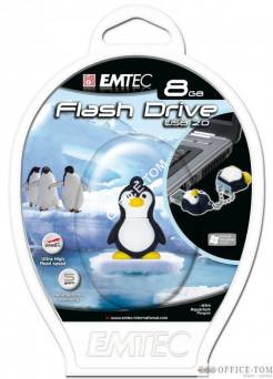 Pamięć USB EMTEC 8GB pingwin   EKMMD8GM314