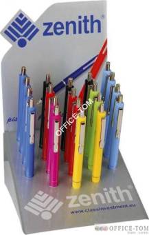 Długopis automatyczny ZENITH-25/20szt display mix kol. pastelowych