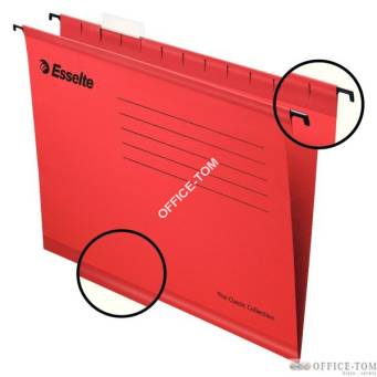 Teczki zawieszane Esselte A4, Pendflex standard, czerwony