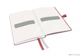 Notatnik LEITZ Complete, A6 80k Czerwony W kratkę 44790025