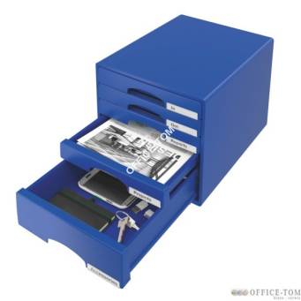 Pojemnik z szufladami Leitz Plus 5 szuflad A4 Niebieski